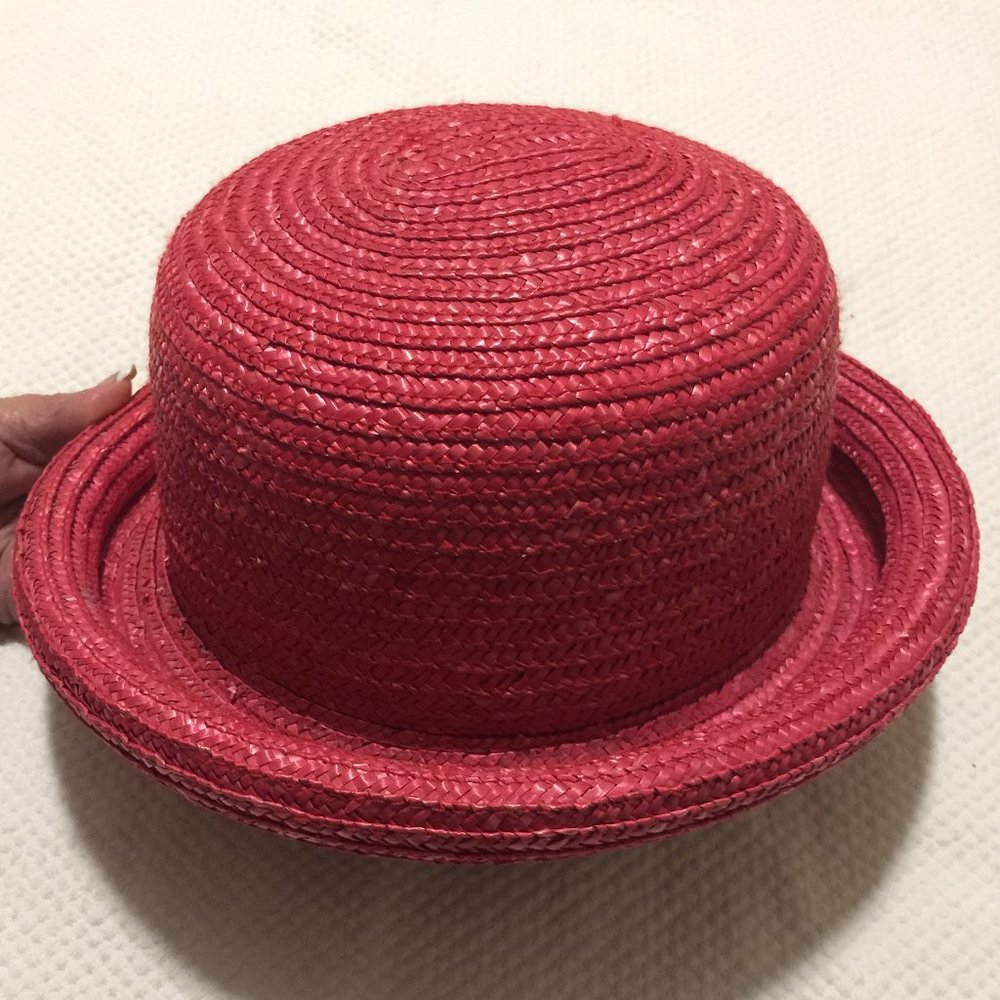 BASS RED STRAW HAT